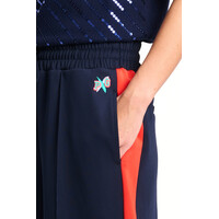 Pom Amsterdam TRACKPANTS - Stripe Night Blue