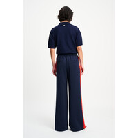 Pom Amsterdam TRACKPANTS - Stripe Night Blue