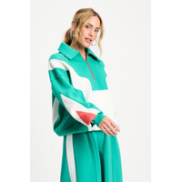 Pom Amsterdam SWEATER - Colourblock Game On