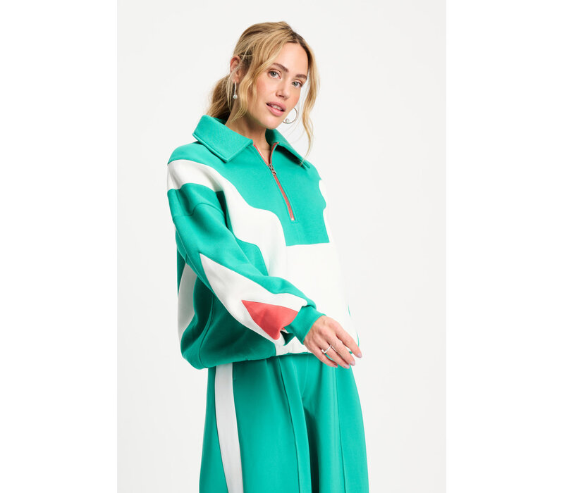 !!!SALE!!! Pom Amsterdam SWEATER - Colourblock Game On