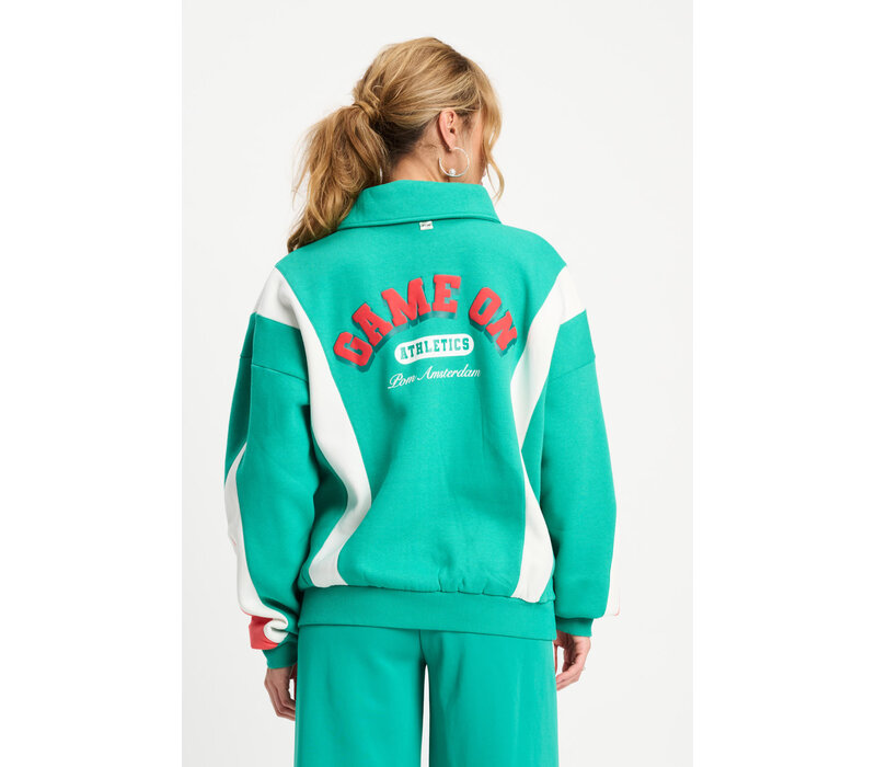 Pom Amsterdam SWEATER - Colourblock Game On