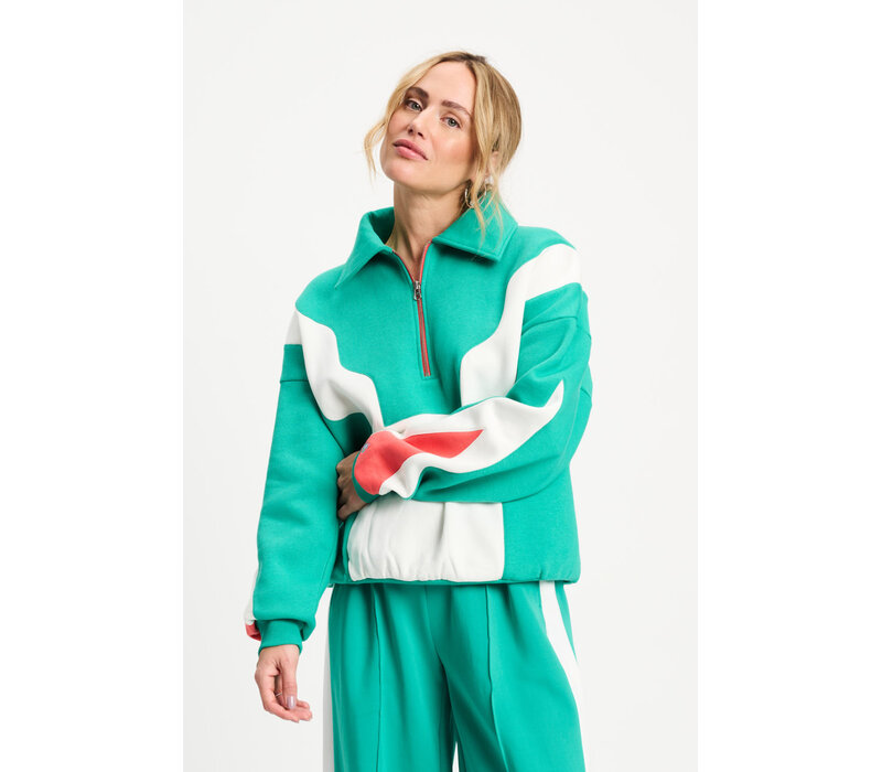 !!!SALE!!! Pom Amsterdam SWEATER - Colourblock Game On