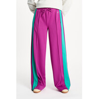 Pom Amsterdam TRACKPANTS - Colourblock Wild Purple
