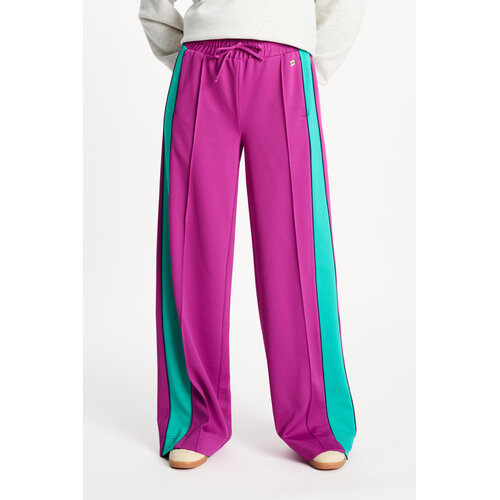 Pom Amsterdam TRACKPANTS - Colourblock Wild Purple 