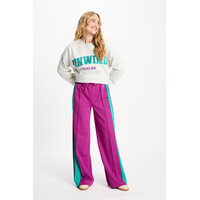 Pom Amsterdam TRACKPANTS - Colourblock Wild Purple