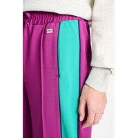 Pom Amsterdam TRACKPANTS - Colourblock Wild Purple