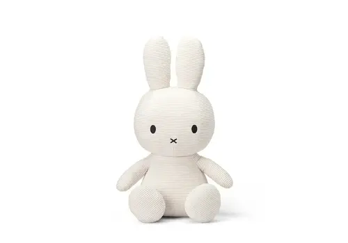 Bon Ton Toys Bon Ton Toys -  Nijntje knuffel (Miffy) ECO Corduroy - Off White- 33cm