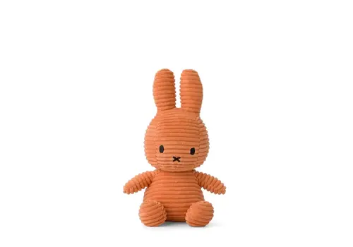 Bon Ton Toys Bon Ton Toys -  Nijntje knuffel (Miffy) ECO Corduroy - Pumpkin- 23cm