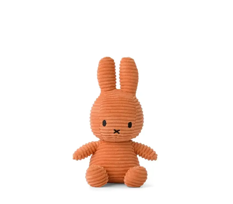 Bon Ton Toys -  Nijntje knuffel (Miffy) ECO Corduroy - Pumpkin- 23cm