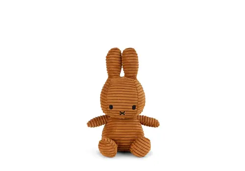 Bon Ton Toys Bon Ton Toys -  Nijntje knuffel (Miffy) ECO Corduroy - Cinnamon- 23cm