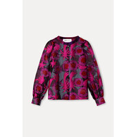 !!!SALE!!! Pom Amsterdam BLOUSE - Splashing Fireworks Organza