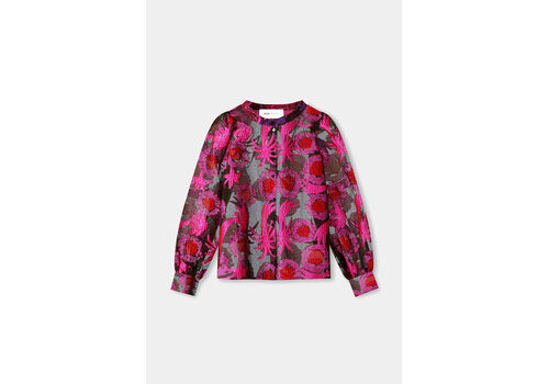Pom Amsterdam !!!SALE!!! Pom Amsterdam BLOUSE - Splashing Fireworks Organza