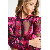 !!!SALE!!! Pom Amsterdam BLOUSE - Splashing Fireworks Organza