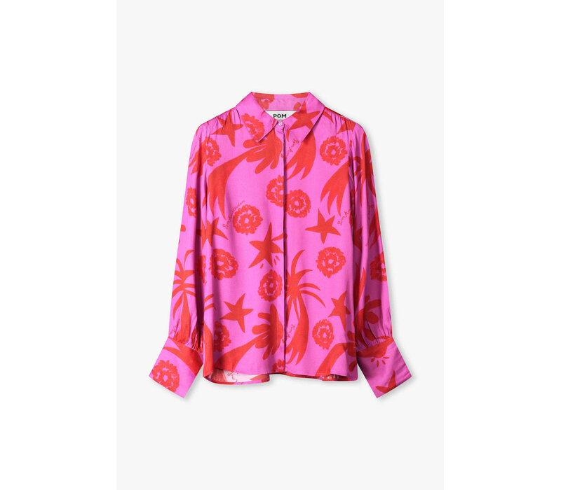 !!!SALE!!! Pom Amsterdam BLOUSE - Splashing Fireworks