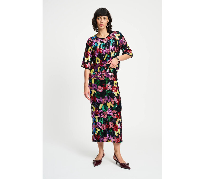 !!!SALE!!! Pom Amsterdam TOP - Splashing Letters