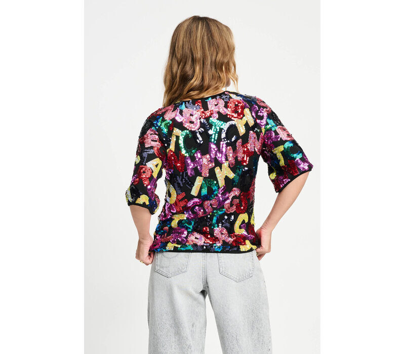 !!!SALE!!! Pom Amsterdam TOP - Splashing Letters