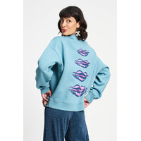 !!!SALE!!! Pom Amsterdam SWEATER - Dawn Blue