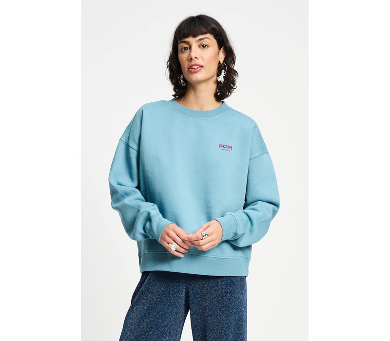 !!!SALE!!! Pom Amsterdam SWEATER - Dawn Blue