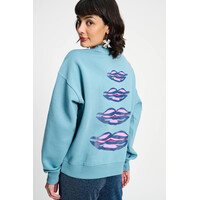 !!!SALE!!! Pom Amsterdam SWEATER - Dawn Blue