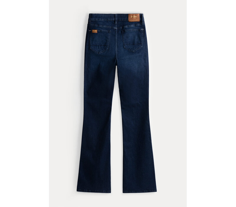 Pom Amsterdam JEANS - Esmee Flare Dark Blue