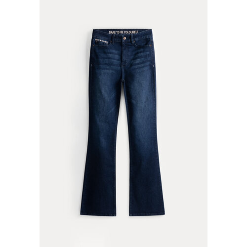 Pom Amsterdam JEANS - Esmee Flare Dark Blue 