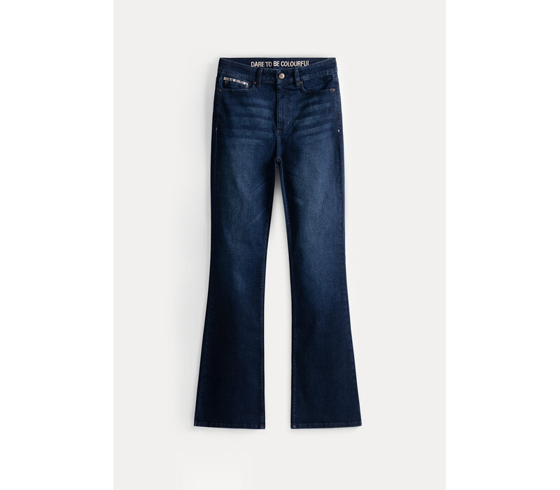 Pom Amsterdam JEANS - Esmee Flare Dark Blue