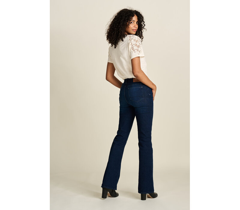 Pom Amsterdam JEANS - Esmee Flare Dark Blue