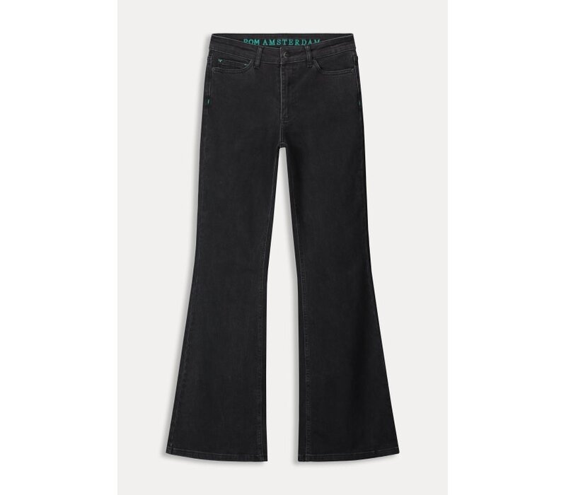 Pom Amsterdam - JEANS - Esmee Flare Vintage Black