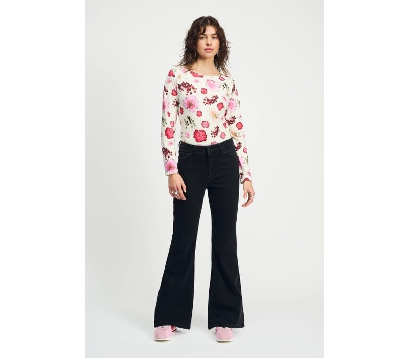 Pom Amsterdam - JEANS - Esmee Flare Vintage Black