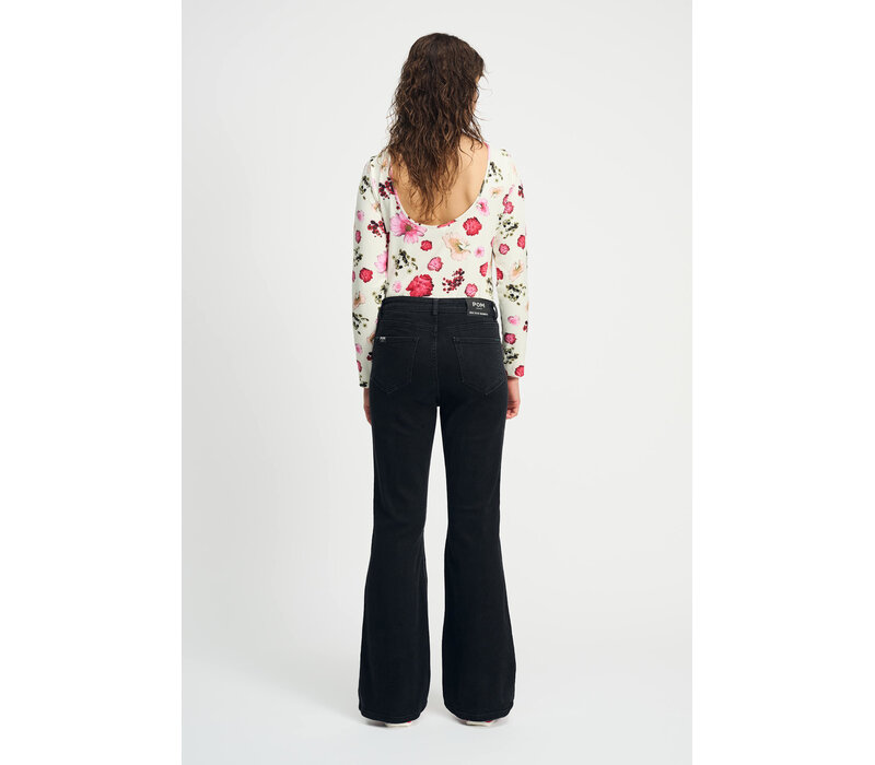 Pom Amsterdam - JEANS - Esmee Flare Vintage Black