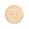 Vondels Ceramic petit four plate KISS ME camel ø8.5cm