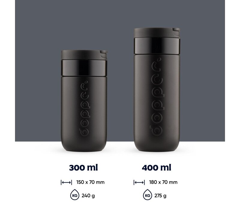 Dopper - Travel Mug - 400ml - Blazing Black