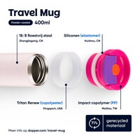 Dopper - Travel Mug - 300ml - Berry Pink