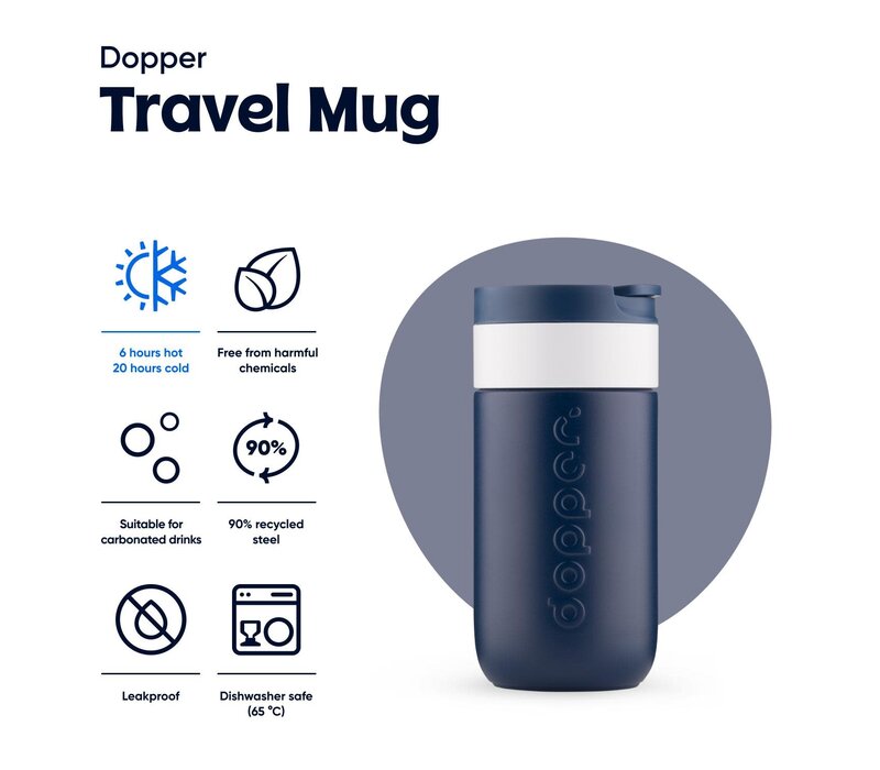 Dopper - Travel Mug - 300ml - Breaker Blue