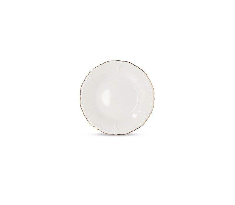 Bon Bistro - Plat bord 16cm met Gouden Rand Retro