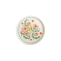 All the Luck in the World - Klein Bordje Bloemen - Wit