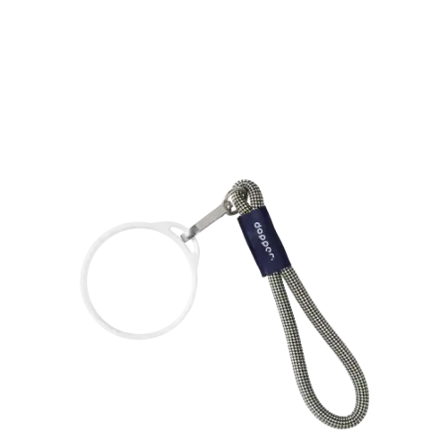 Wrist Cord - White Mug Ring - Sandy Black 