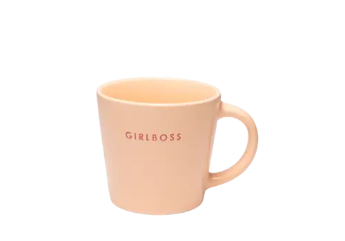 Vondels Vondels Ceramic cappuccino ceramic GIRLBOSS salmon 250ml