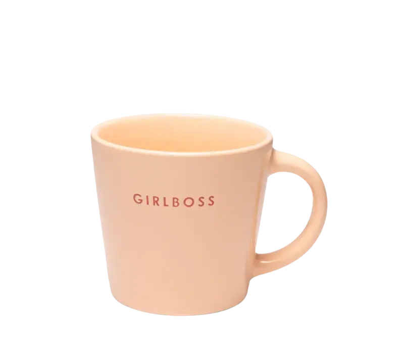 Vondels Ceramic cappuccino ceramic GIRLBOSS salmon 250ml