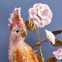 Werner Voss - Wandkandelaar - Papegaai - Handgeschilderd - 39,5 x 12 x 59 cm