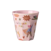 Rice Medium Melamine Cup - Roze  - Hero Print