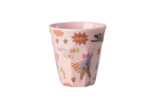 Rice by Rice Rice Medium Melamine Cup - Roze  - Hero Print