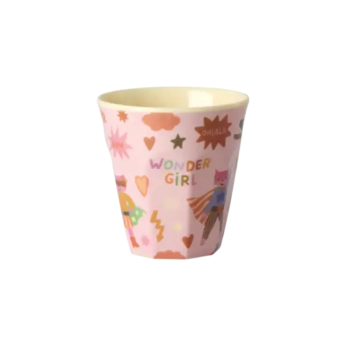 Rice Small Melamine Cup - Roze - Hero Print 
