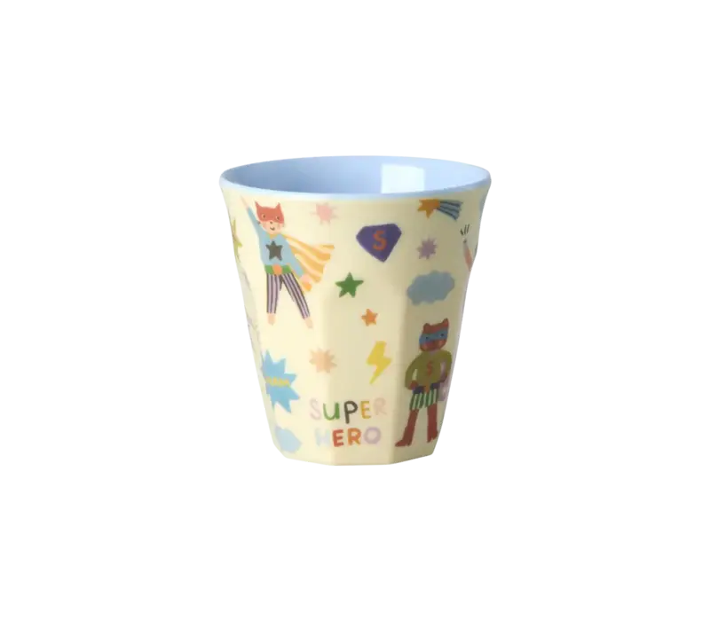 Rice small Melamine Cup - Zacht Blauw - Hero Print