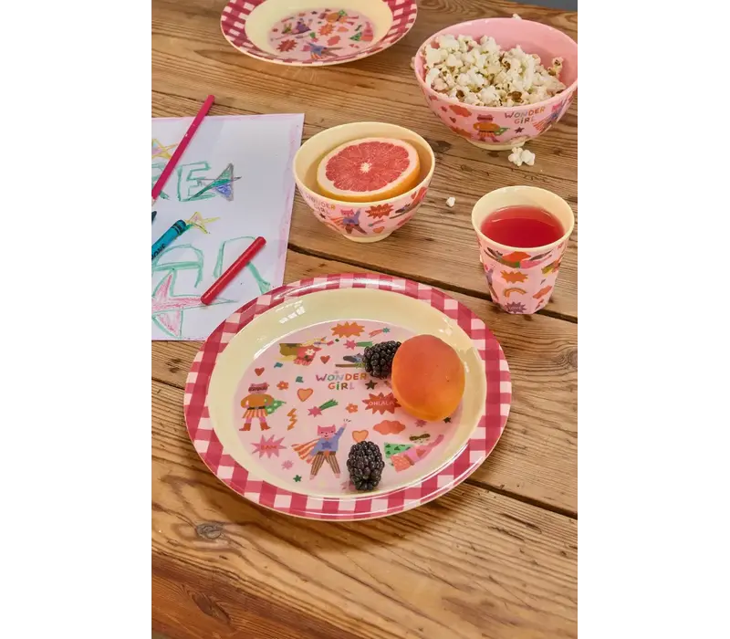 Rice small Melamine Cup - Roze - Hero Print