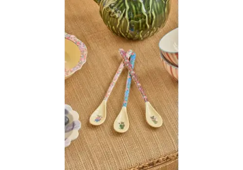 Rice by Rice Rice Melamine Latte spoon  Nathalie Lete Prints - Pink, Koala