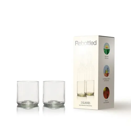 Rebottled - Tumbler 2-pack Clear (200ml) 
