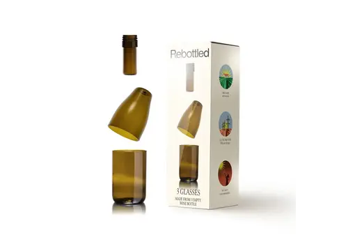 Rebottled Rebottled - Treble Olive (3 glazen)