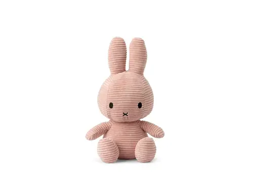 Bon Ton Toys Bon Ton Toys -  Nijntje knuffel (Miffy) ECO Corduroy - pink - 33cm