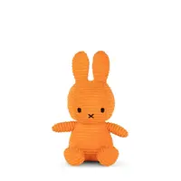 Bon Ton Toys - Nijntje knuffel (Miffy) ECO Corduroy - Orange - 23cm
